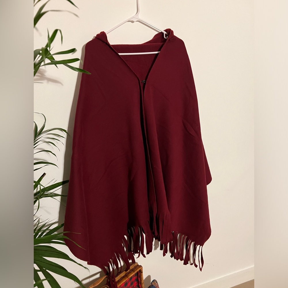 Stylish cape with a hood
